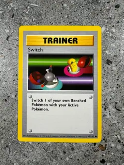 Pokemon TCG Cards SHADOWLESS Base Set Switch 95/102 EXC - Image 1