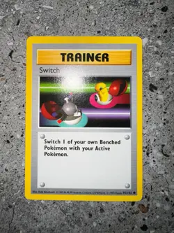 Pokemon TCG Cards SHADOWLESS Base Set Switch 95/102 EXC - Image 3