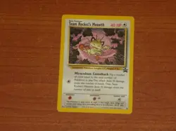 Pokemon Gaming Card: TEAM ROCKETS MEOWTH #18 40HP Black Star Promo Non-Holofoil - Image 1