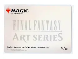 Hades, Sorcerer of Eld Art Series Card (Gold-Stamped) 12 Final Fantasy MTG NM - Image 2