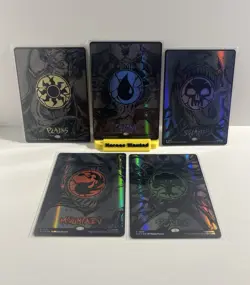 MTG Venom Raised Foil Mana Symbiote FULL SET Secret Lair Spider Man NM+ - Image 1