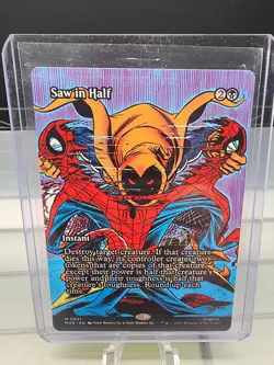 Magic the Gathering Marvel's Spider-Man - Saw in Half - Borderless - Image 1