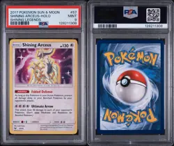 2017 POKEMON SUN & MOON SHINING LEGENDS #57 SHINING ARCEUS-HOLO PSA 9 - Image 3