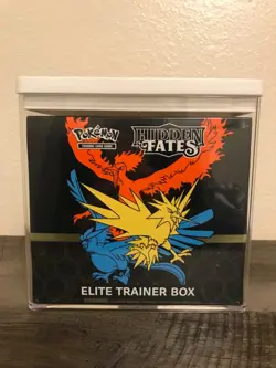 2019 Pokemon Sun & Moon Hidden Fates Factory Sealed ETB Elite Trainer Box - Image 1