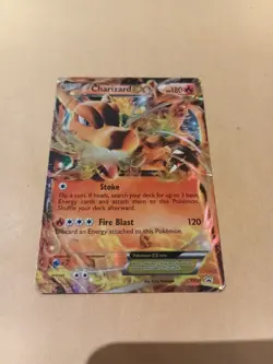 Pokemon Charizard EX XY29 X&Y Holo Black Star Promo LP - Damaged - Image 2