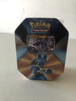 Lucario V Forces Tin New & Factory Sealed Pokemon TCG 2021 820650808401 - Image 2