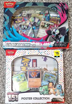 Pokemon TCG Scarlet & Violet 151 Poster Collection & Grafaiai EX BOX - Image 1