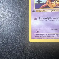 Abra 43/102 1st Edition Base Set WOTC Vintage Pokemon 1999 - Image 2