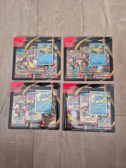 Lot de 4 tripack pokemon mega evolution ME01 Neuf Scelle FR - Disponible - Image 1