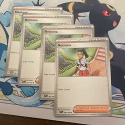 Nemona 4x Trainer Playset Supporter 180/198 Scarlet & Violet Base Pokemon TCG NM - Image 1