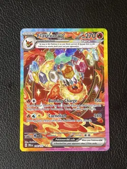 2025 Pokemon Scarlet & Violet Prismatic Evolutions Flareon EX 146/131 SIR - Image 1