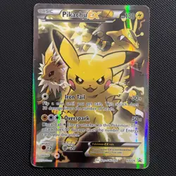Generations Pokemon Pikachu EX XY124 Black Star Promo 2016 Holo Card TCG mp-hp - Image 1