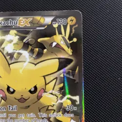 Generations Pokemon Pikachu EX XY124 Black Star Promo 2016 Holo Card TCG mp-hp - Image 3