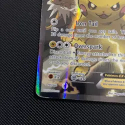 Generations Pokemon Pikachu EX XY124 Black Star Promo 2016 Holo Card TCG mp-hp - Image 5