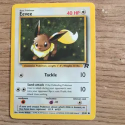 Pokemon Card- Eevee - Team Rocket - 55/82 Regular Unlimited Common - Image 1
