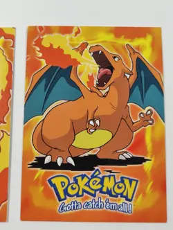 Topps Pokemon Charmander Charmeleon Charizard E4 E5 E6 Movie Non Holo Cards - Image 2