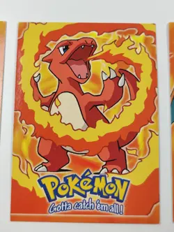Topps Pokemon Charmander Charmeleon Charizard E4 E5 E6 Movie Non Holo Cards - Image 3
