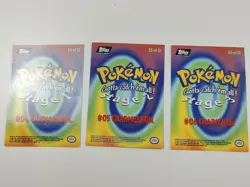 Topps Pokemon Charmander Charmeleon Charizard E4 E5 E6 Movie Non Holo Cards - Image 5