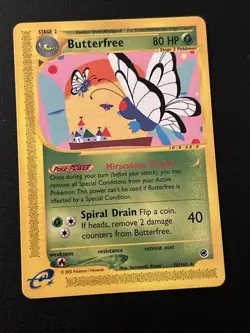 Butterfree 038/165 Expedition Base Set Rare Pokemon Card Near Mint ! WOTC - Image 1