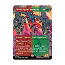 WOTC Marvel's Spider-Man Scarlet Spider, Ben Reilly (Borderless) (R) (Foil) NM - Image 1