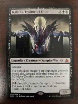 Kalitas, Traitor of Ghet Oath of the Gatewatch Near Mint MTG - Image 1