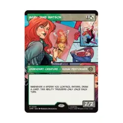 WOTC Marvel's Spider-Man Mary Jane Watson (Borderless) (R) (Foil) NM - Image 1