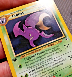 2001 Pokemon Neo Revelation 1st Edition #4 Crobat Holo LP+ - Image 3