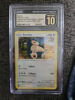 BLACK LABEL CGC 10 PRISTINE Snorlax 016/034 TCG Classic Venusaur Deck Pokemon - Image 1