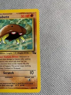 Pokemon TCG Kabuto Fossil 50 Regular 1st Edition Common - Image 3