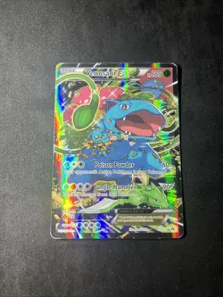 Pokemon Venusaur EX Red & Blue Coll. Black Star Full Art Promo XY123 MP/HP - Image 1