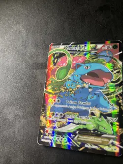 Pokemon Venusaur EX Red & Blue Coll. Black Star Full Art Promo XY123 MP/HP - Image 2
