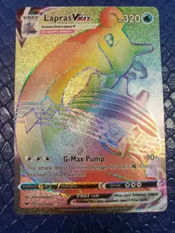 Lapras VMAX (Secret) NM #203 SWSH01: Sword & Shield Base Set Pokemon - Image 1