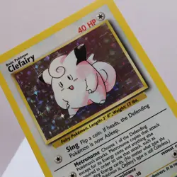 Pokemon TCG - Clefairy 5/102 Base Set Holo Rare WOTC 1999 - EXC/NM - Image 1