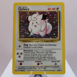 Pokemon TCG - Clefairy 5/102 Base Set Holo Rare WOTC 1999 - EXC/NM - Image 2