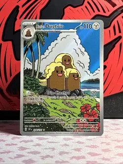 Alolan Dugtrio 208/191 - Surging Sparks Pokemon Illustration Rare English NM - Image 1