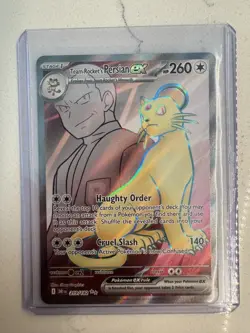 Pokemon TCG Team Rockets Persian EX Full Art 219/182 Destined Rivals - Image 3