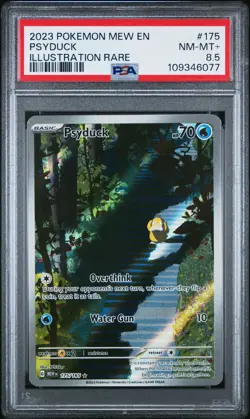 2023 POKEMON MEW EN-151 ILLUSTRATION RARE #175 PSYDUCK PSA 8.5 - Image 1