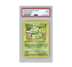 Rare 1999 Bulbasaur - PSA 9 1st Edition Base Set 44/102 Pokemon Slab - Image 1