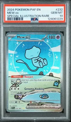 Pokemon 2024 Shiny Mew ex 232/091 SIR Paldean Fates GEM MINT PSA 10 - Image 1