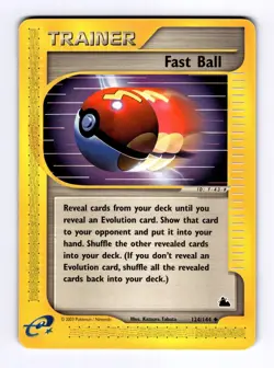 Fast Ball Skyridge #124 (2003) Uncommon MP Pokemon - Image 1