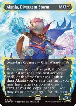 MTG English Alania, Divergent Storm (Borderless) (Raised Foil) NM Foil - Image 1
