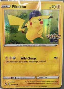 Pokemon TCG: Pokemon GO. Pikachu Wild Charge Promotional Card. - Image 3