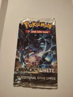 Pokemon TCG Black And White Booster Pack Open/Empty Zekrom No Cards - Image 1