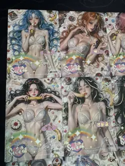 One Piece 9 Collectible Character Anime White Bikini Waifu Cards CCG Boa Nami - Image 2