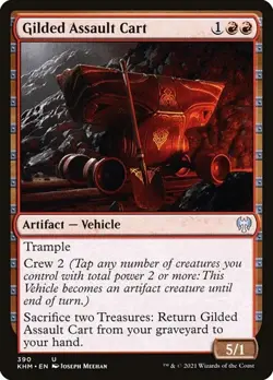 1x Gilded Assault Cart - Theme Pack NM Eng MTG - Kaldheim - Image 1