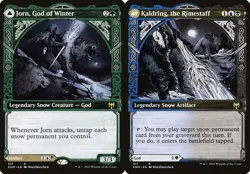 1x Jorn, God of Winter // Kaldring, the Rimestaff - Showca NM Eng MTG - Kaldheim - Image 1