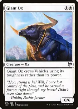 1x Giant Ox NM Eng MTG - Kaldheim - Image 1
