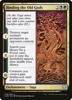 1x Binding the Old Gods NM Eng MTG - Kaldheim - Image 1