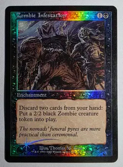 Magic the Gathering * MTG * 1 x Zombie Infestation * Foil * Odyssey * LP/NM - Image 1