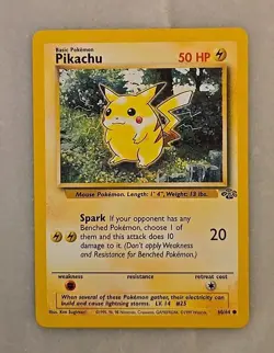 Pokemon TCG Jungle Pikachu Card 60/64 Regular Unlimited Common - Image 1